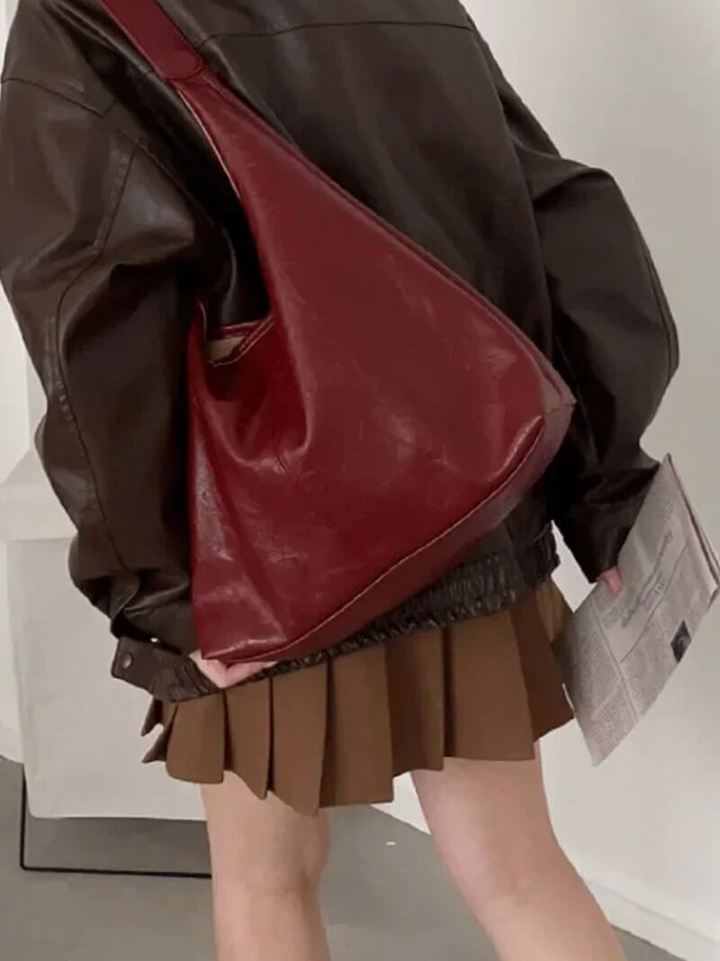 Clara | Minimalistische Leder-Schultertasche