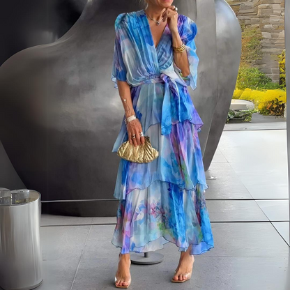 Diana | Atemberaubendes V-Ausschnitt Kleid