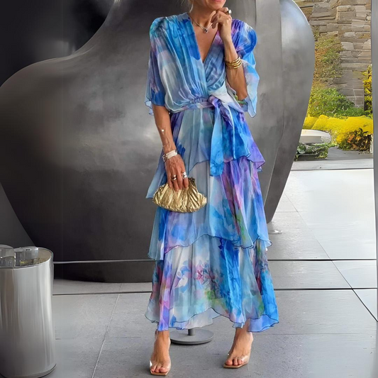 Diana | Atemberaubendes V-Ausschnitt Kleid