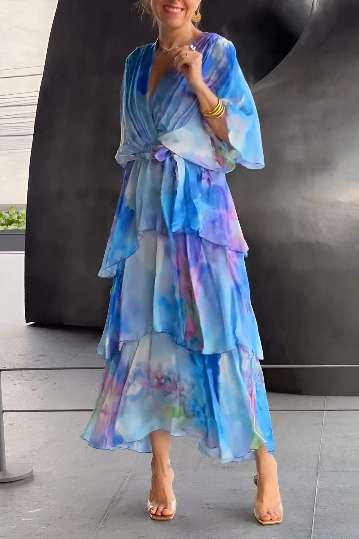 Diana | Atemberaubendes V-Ausschnitt Kleid